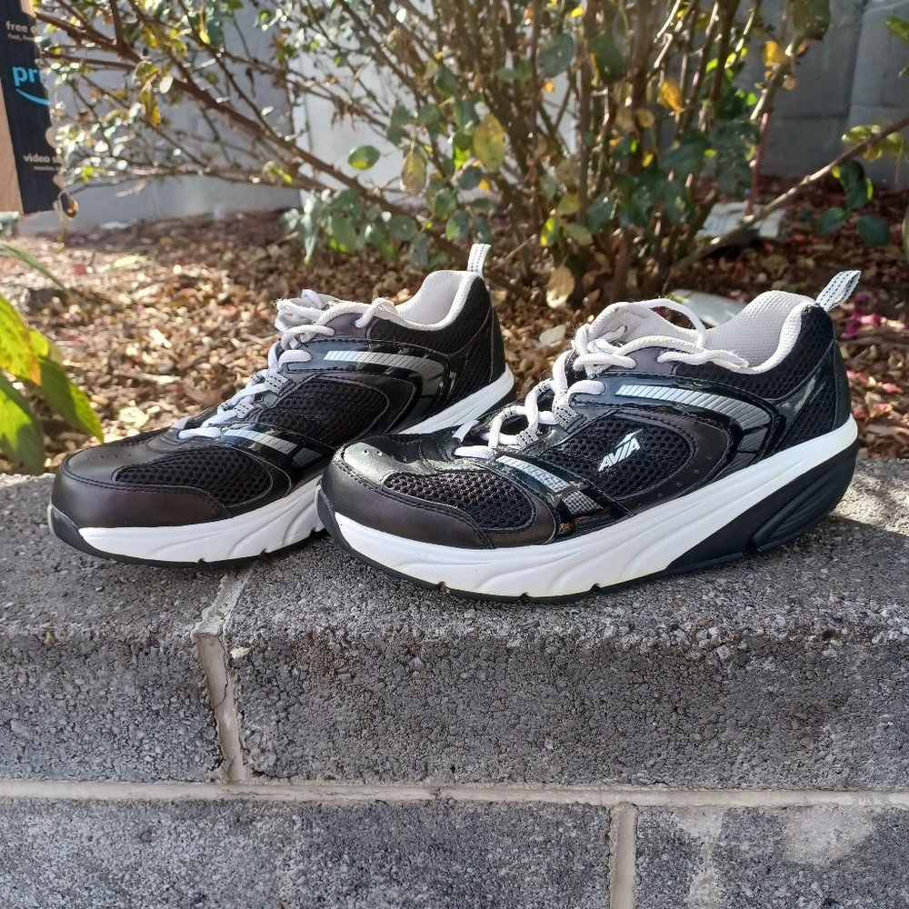 AVIA Avi-Motion Black White Archrocker Toning Walking Sneaker Womens Size 9